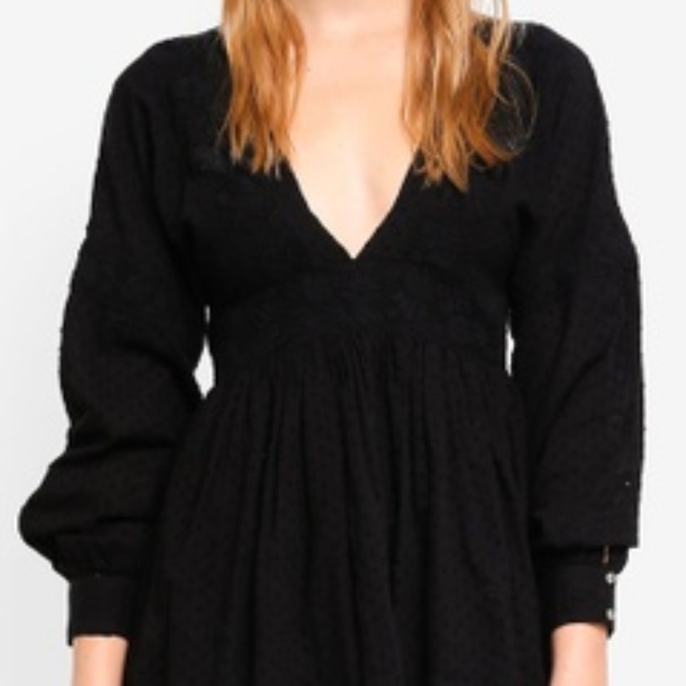 NWT Free People Sugar Pie Swiss Dot Dress - Picture 5 of 7